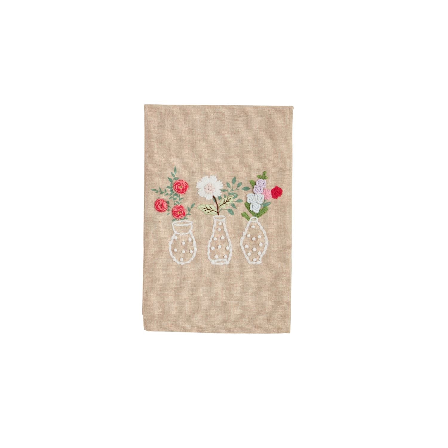 Mud Pie - Flower Embroidery Towel - Image 4