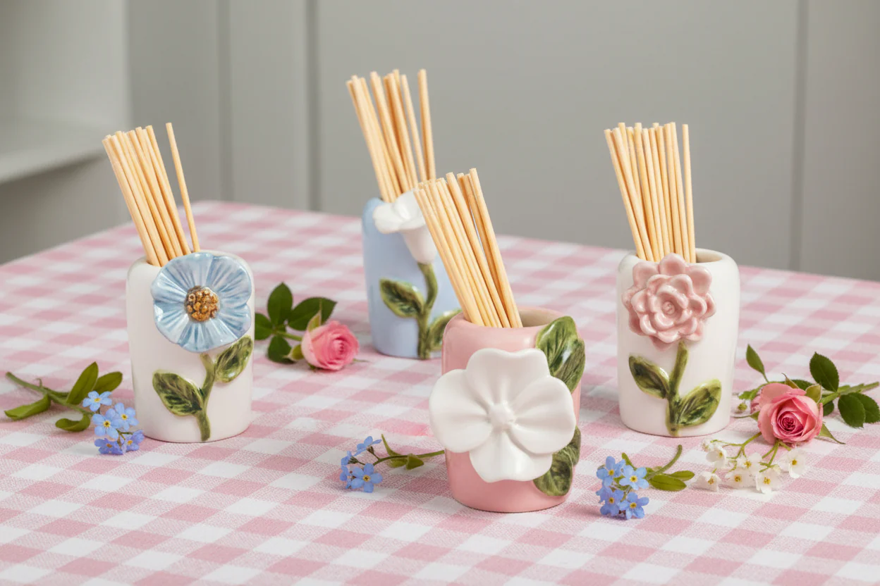 Mud Pie - Flower Toothpick Holder