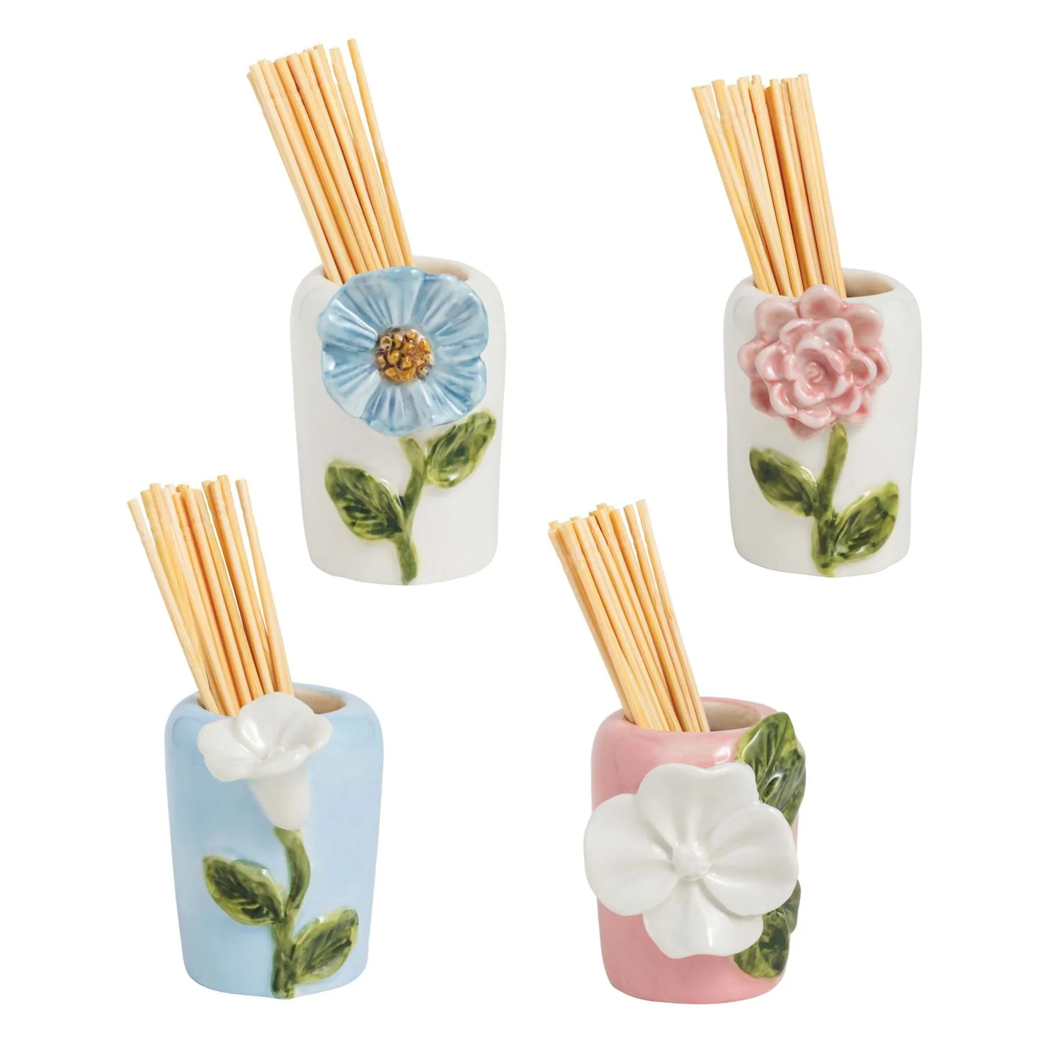 Mud Pie - Flower Toothpick Holder - Image 2