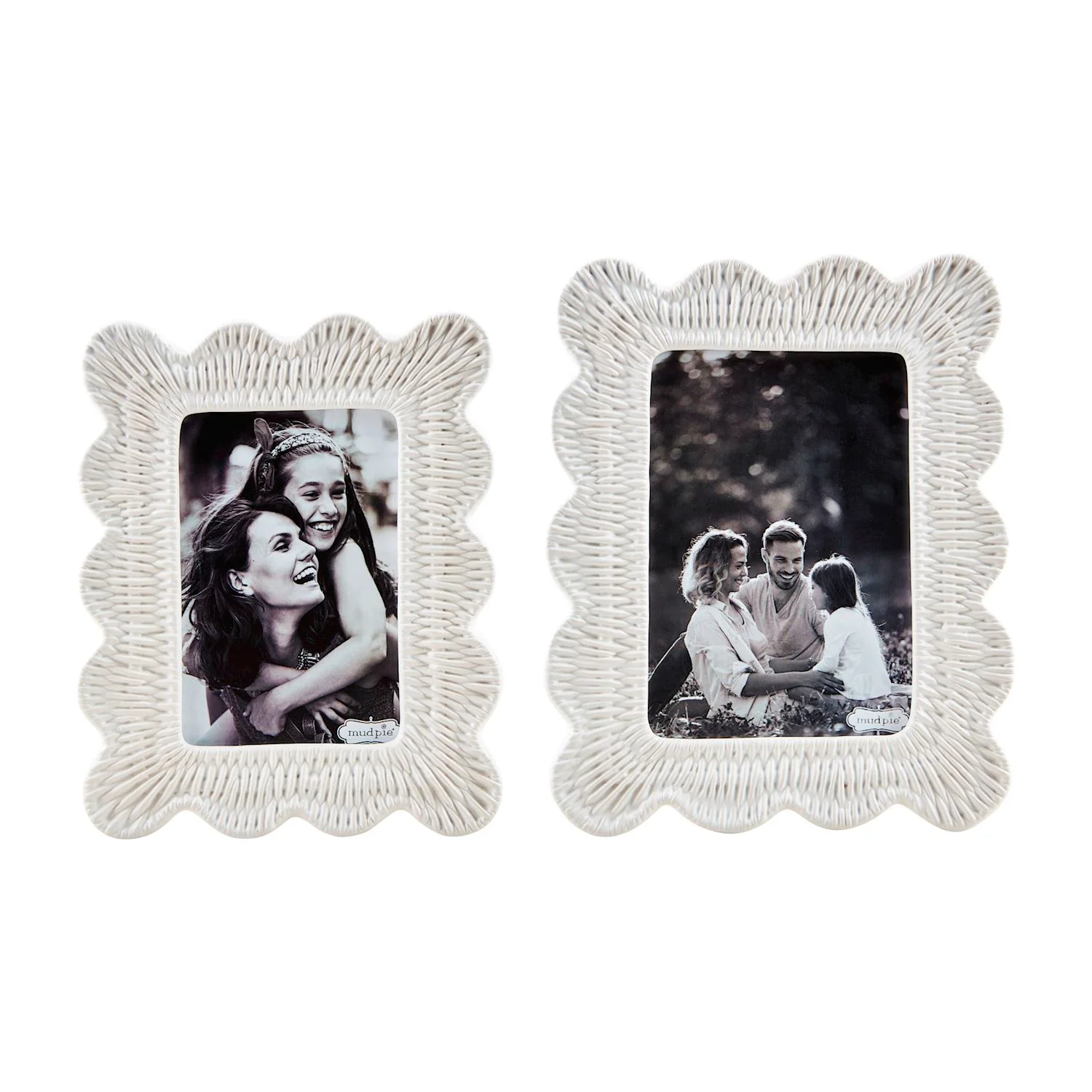 Mud Pie - Woven Ceramic Frame