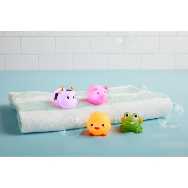 Mud Pie - Light-Up Farm Animal Bath Toy Set