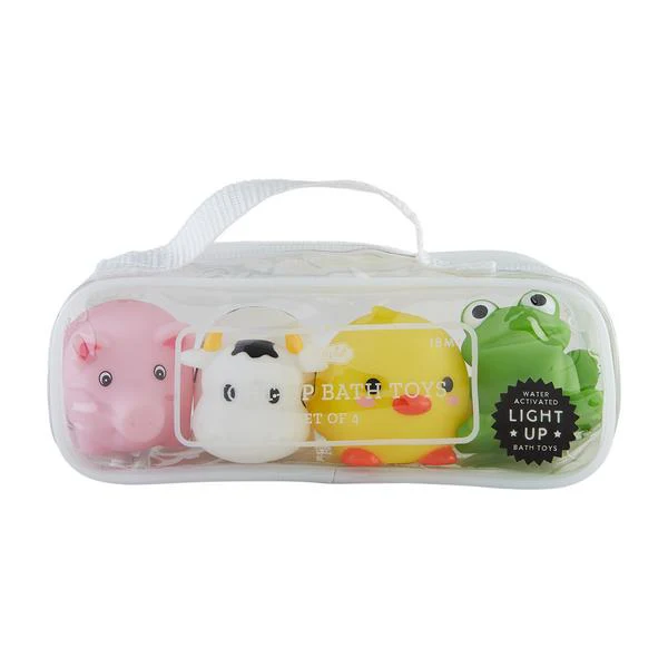 Mud Pie - Light-Up Farm Animal Bath Toy Set - Image 2