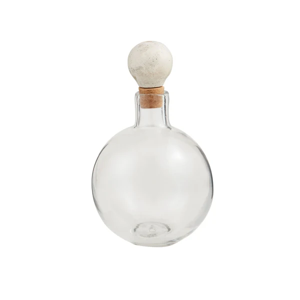 Mud Pie - Marble Top Glass Decanter - Image 3