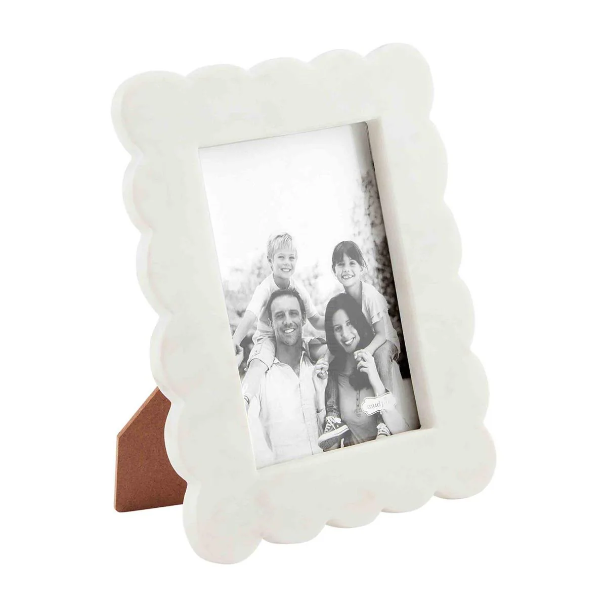 Mud Pie - Scalloped Marble Frames - Image 3