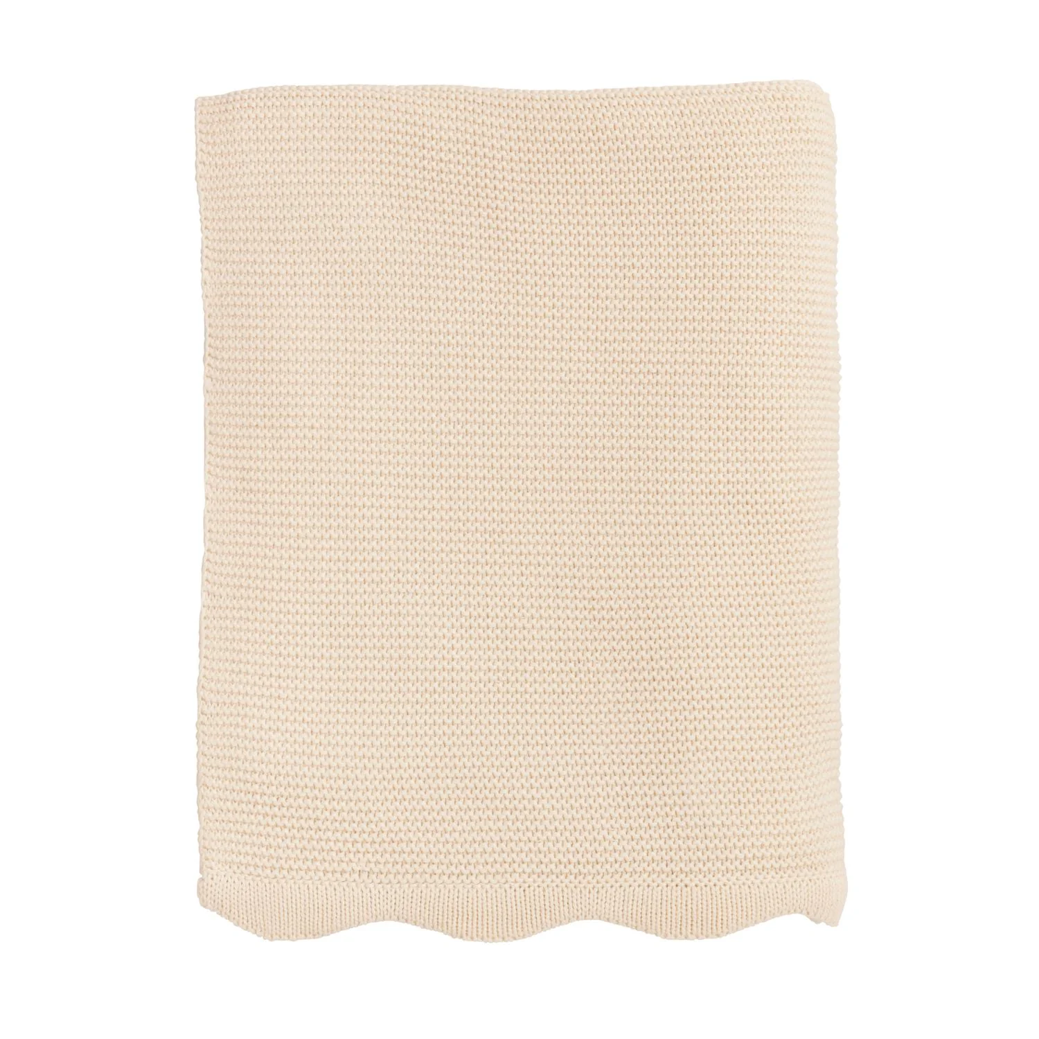 Mud Pie - Scalloped Throw Blanket - Image 3