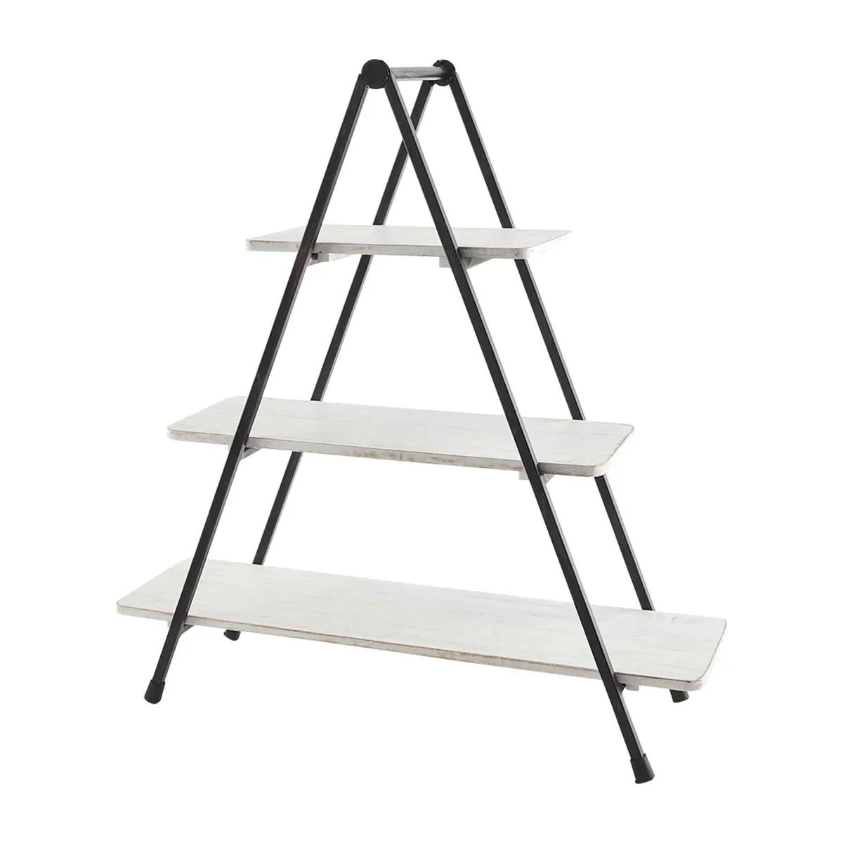 Mud Pie - Three-Tier Metal & Wood Server - Image 2