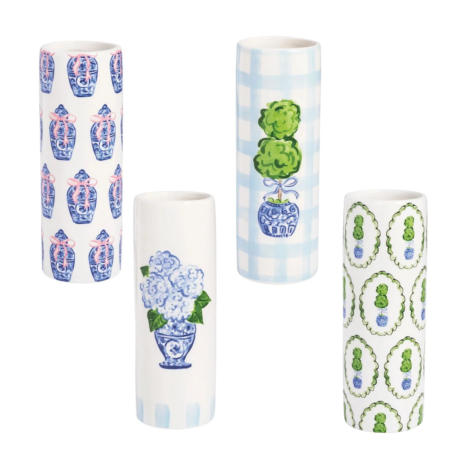 Mud Pie - Topiary Patterned Bud Vase - Image 3