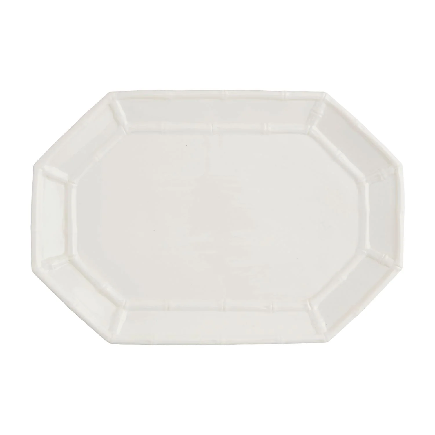 Mud Pie - White Bamboo Platter - Image 3