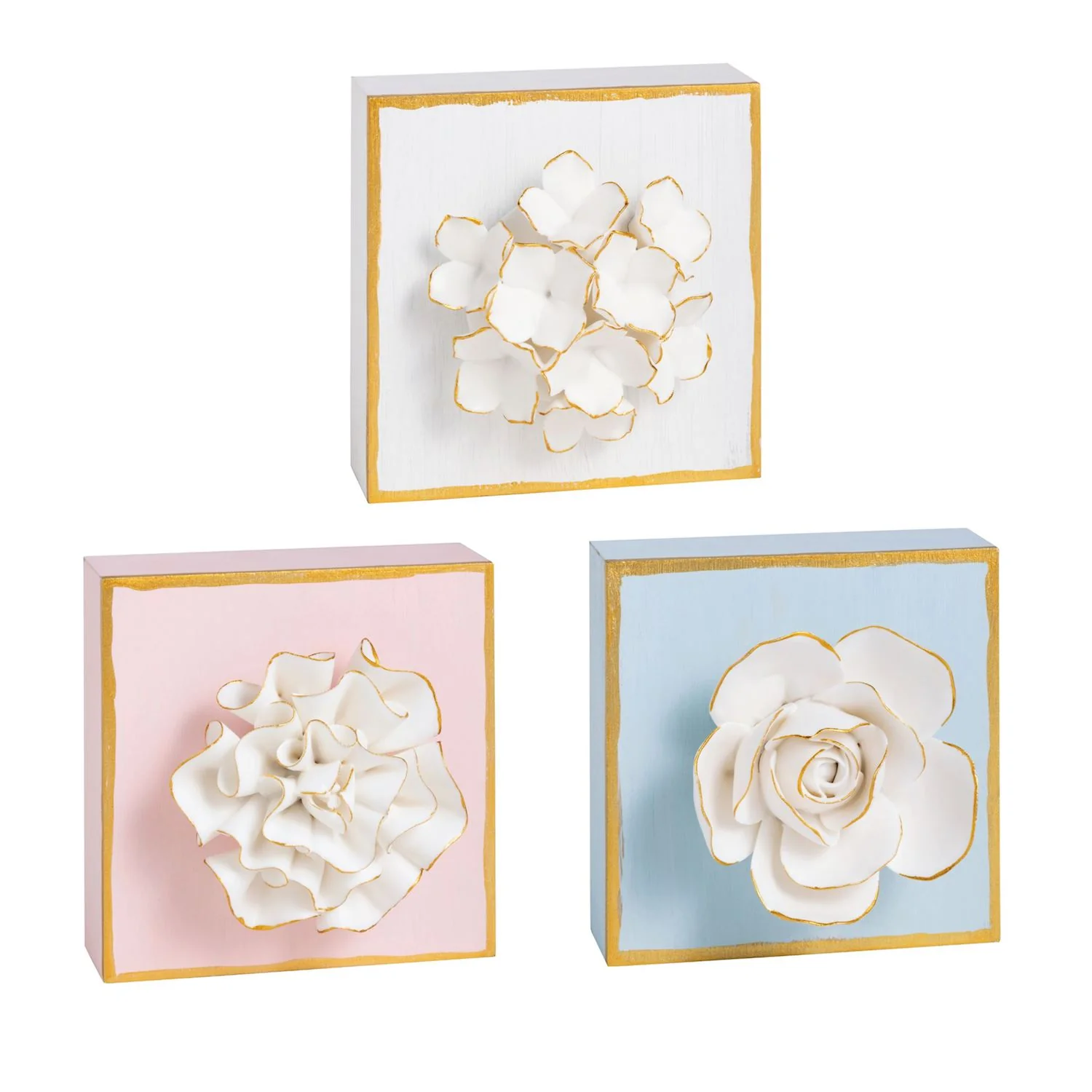 Mud Pie - Flower Plaque