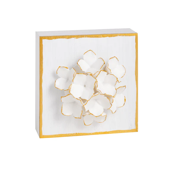 Mud Pie - Flower Plaque - Image 2