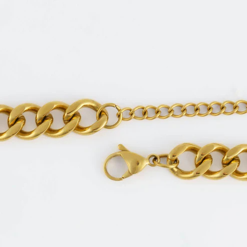 Narelle - Waterproof Chunky Chain Necklace, Gold - Image 4