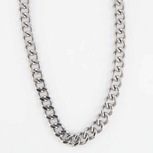 Narelle - Waterproof Chunky Chain Necklace, Silver