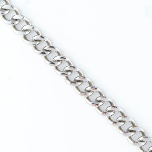 Narelle - Waterproof Chunky Chain Necklace, Silver - Image 3