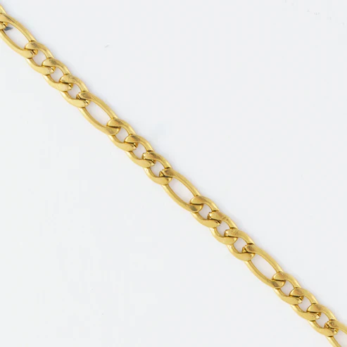 Narelle - Waterproof Figaro Chain Necklace, Gold - Image 3