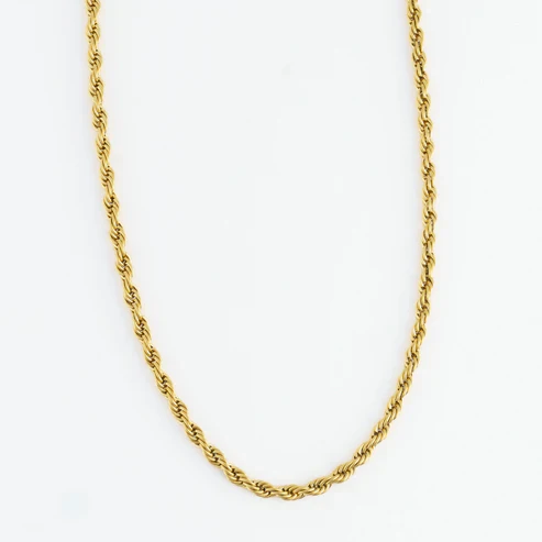 Narelle - Waterproof Rope Chain Necklace, Gold