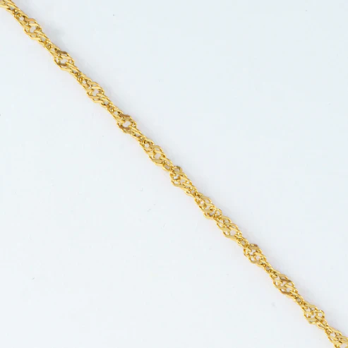 Narelle - Waterproof Twisted Chain Necklace, Gold - Image 3