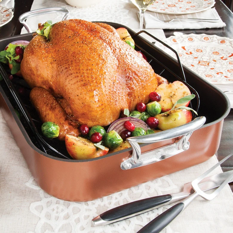 NordicWare - Extra Large Copper Roaster - Image 2