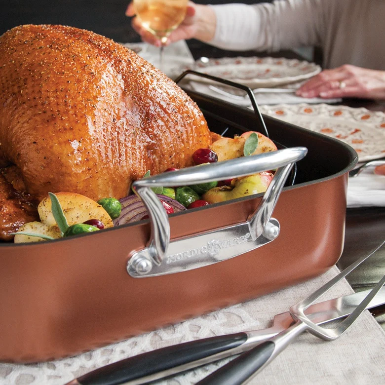 NordicWare - Extra Large Copper Roaster - Image 3