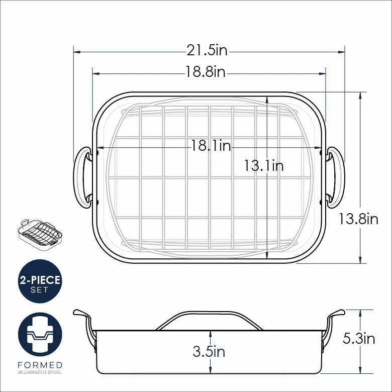 NordicWare - Extra Large Copper Roaster - Image 4