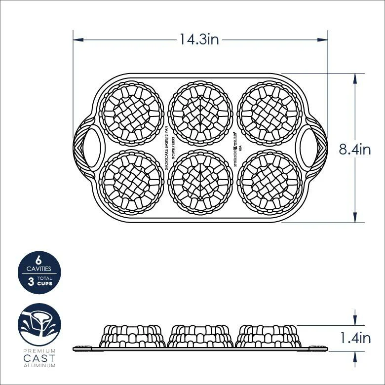 NordicWare - Shortcake Baskets Pan - Image 5