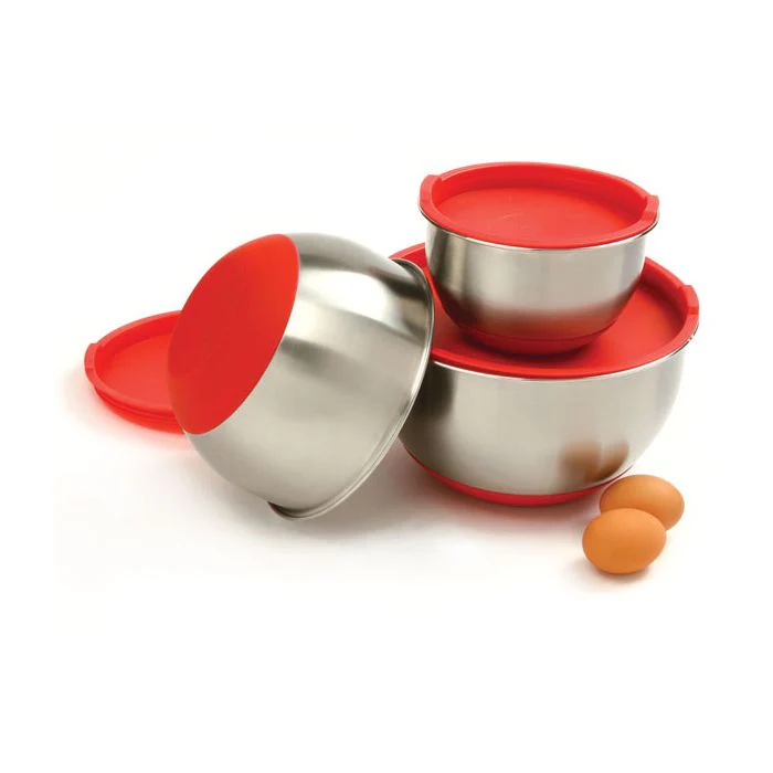 Norpro - Stainless Steel Grip Bowls with Lids - Image 2