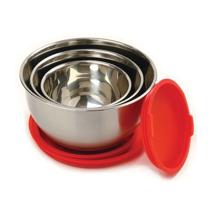 Norpro - Stainless Steel Grip Bowls with Lids - Image 3