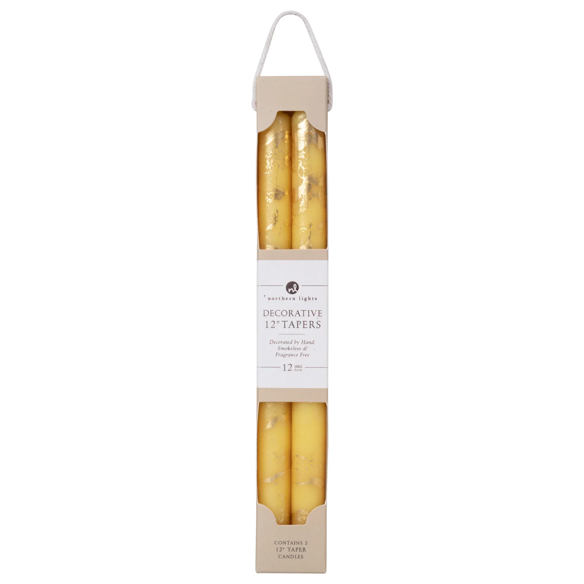 Northern Lights Candles - Lemon Zest with Gold Tapers - Image 2
