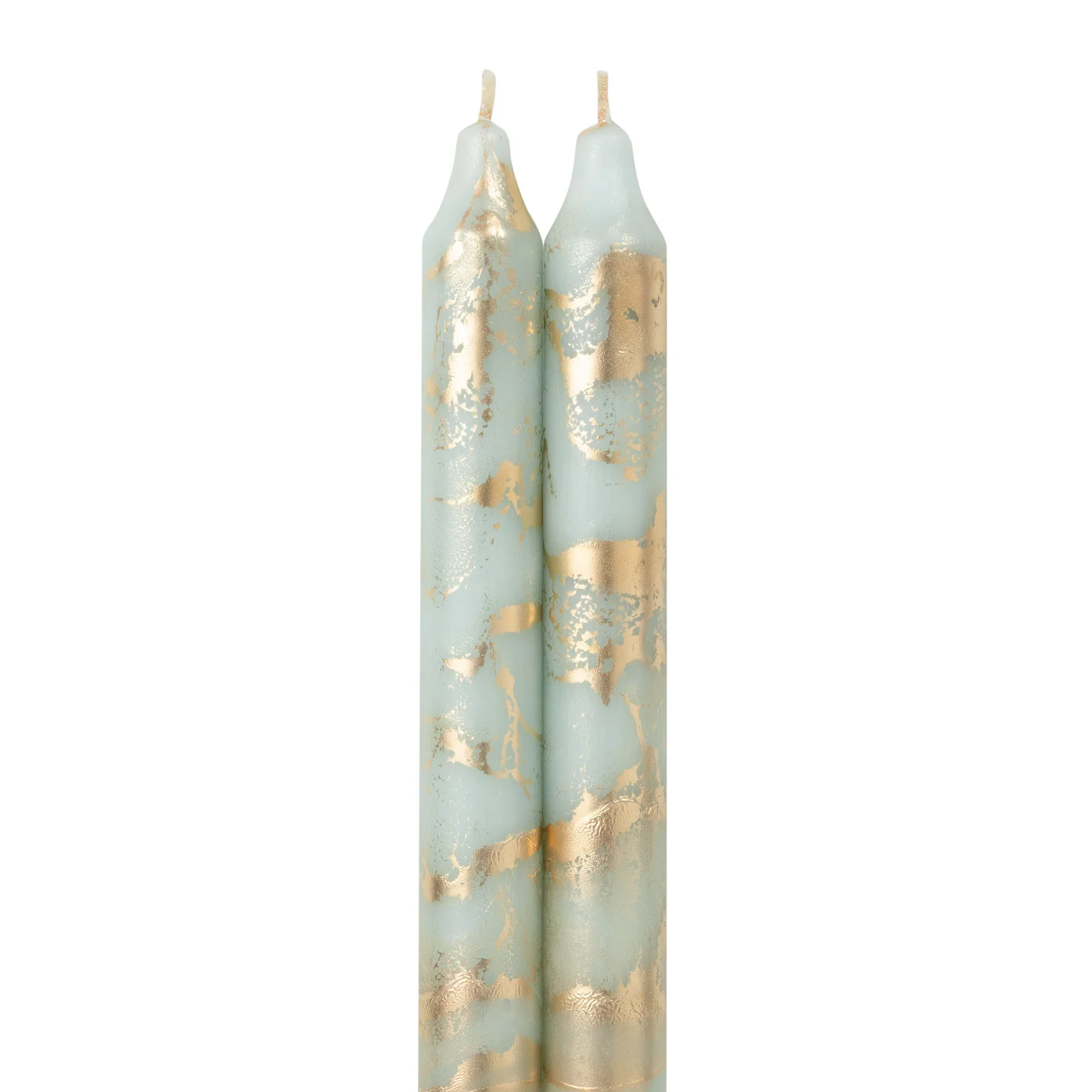 Northern Lights Candles - Pistachio with Gold Tapers