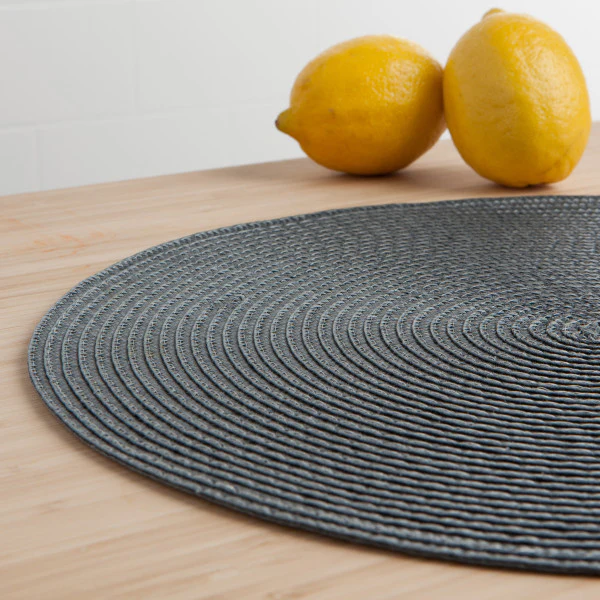 Danica - Disko Placemat, Charcoal - Image 2