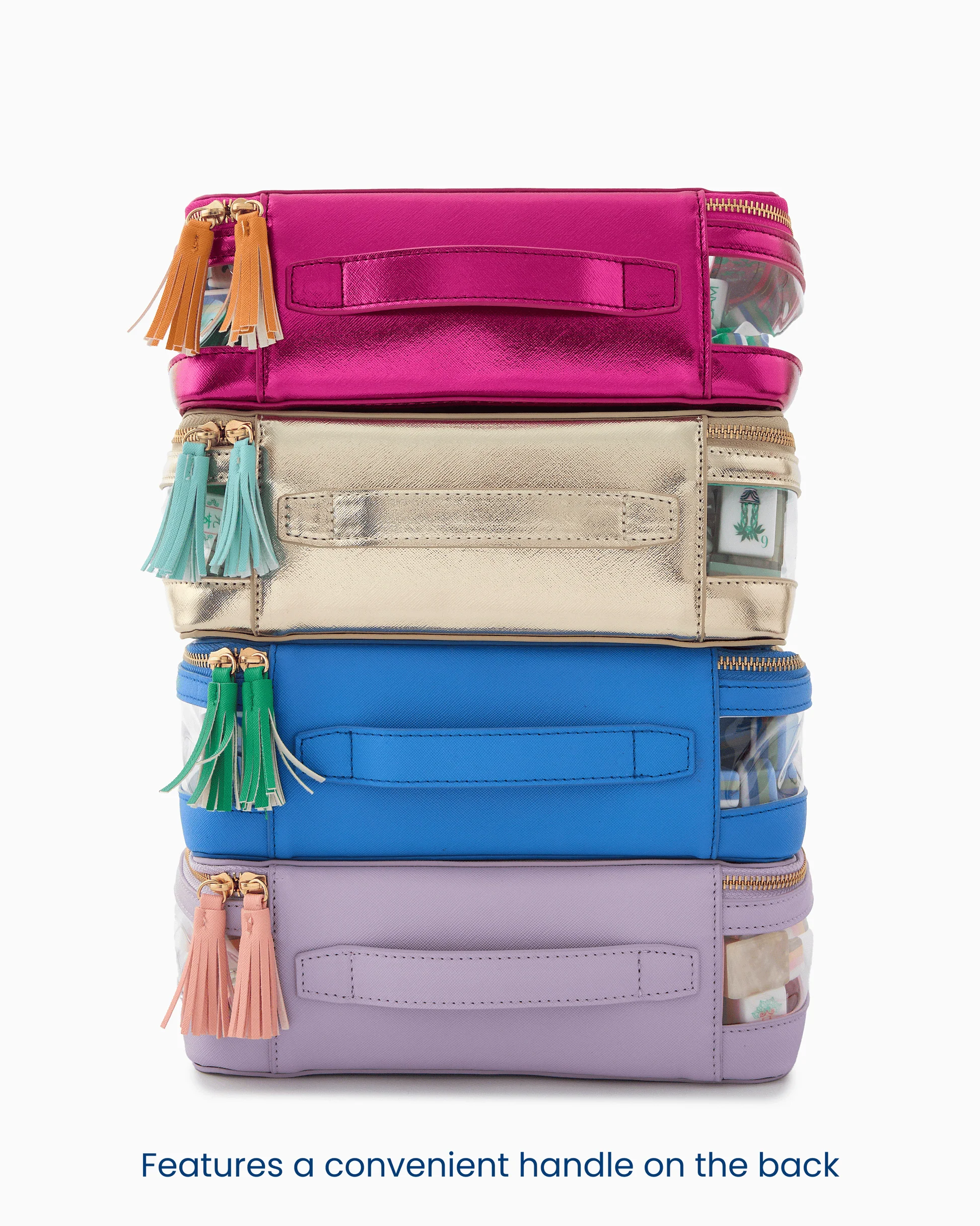 Oh My Mahjong - Blue Tile Storage Bag - Image 4