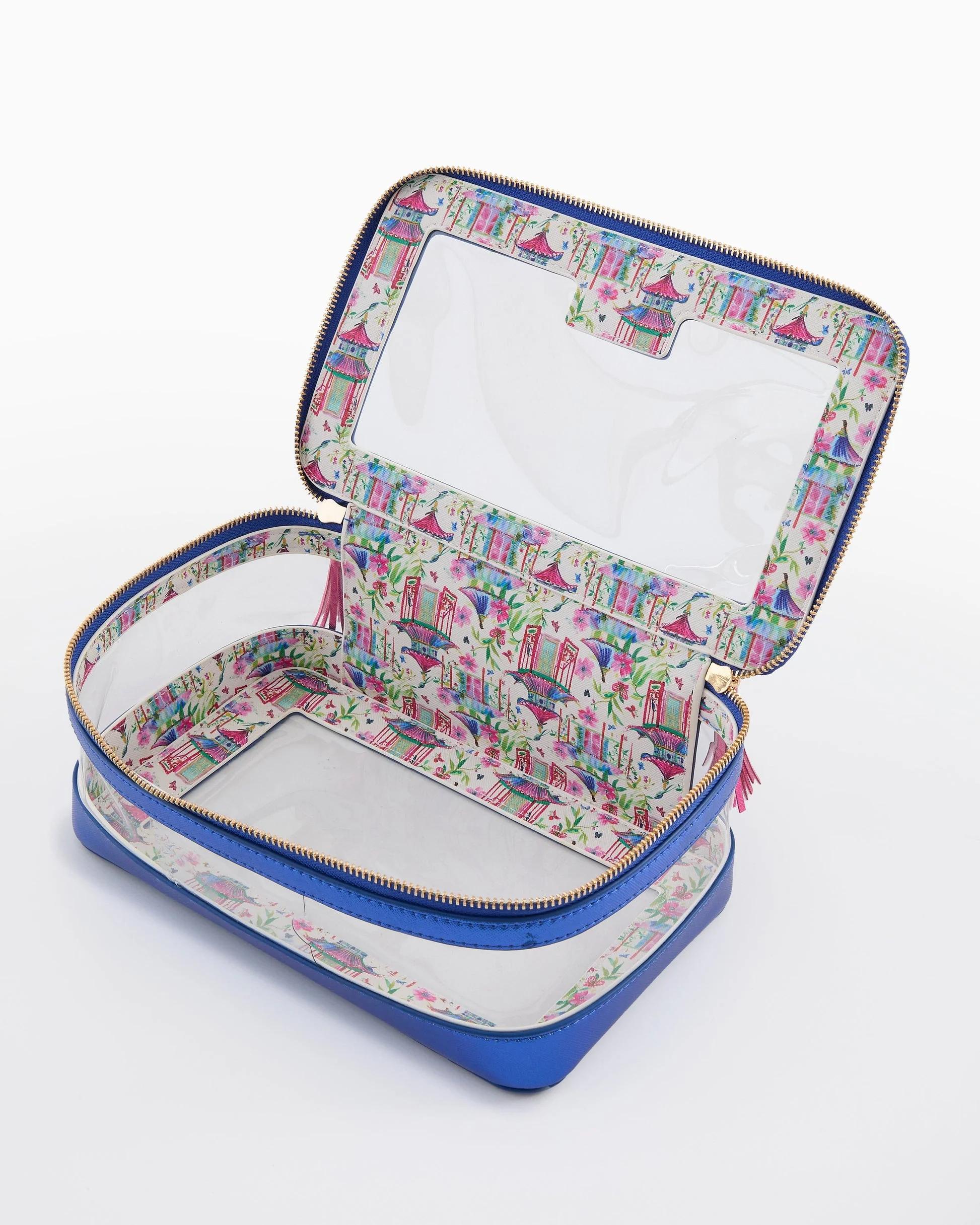 Oh My Mahjong - Metallic Blue Tile Storage Bag - Image 2