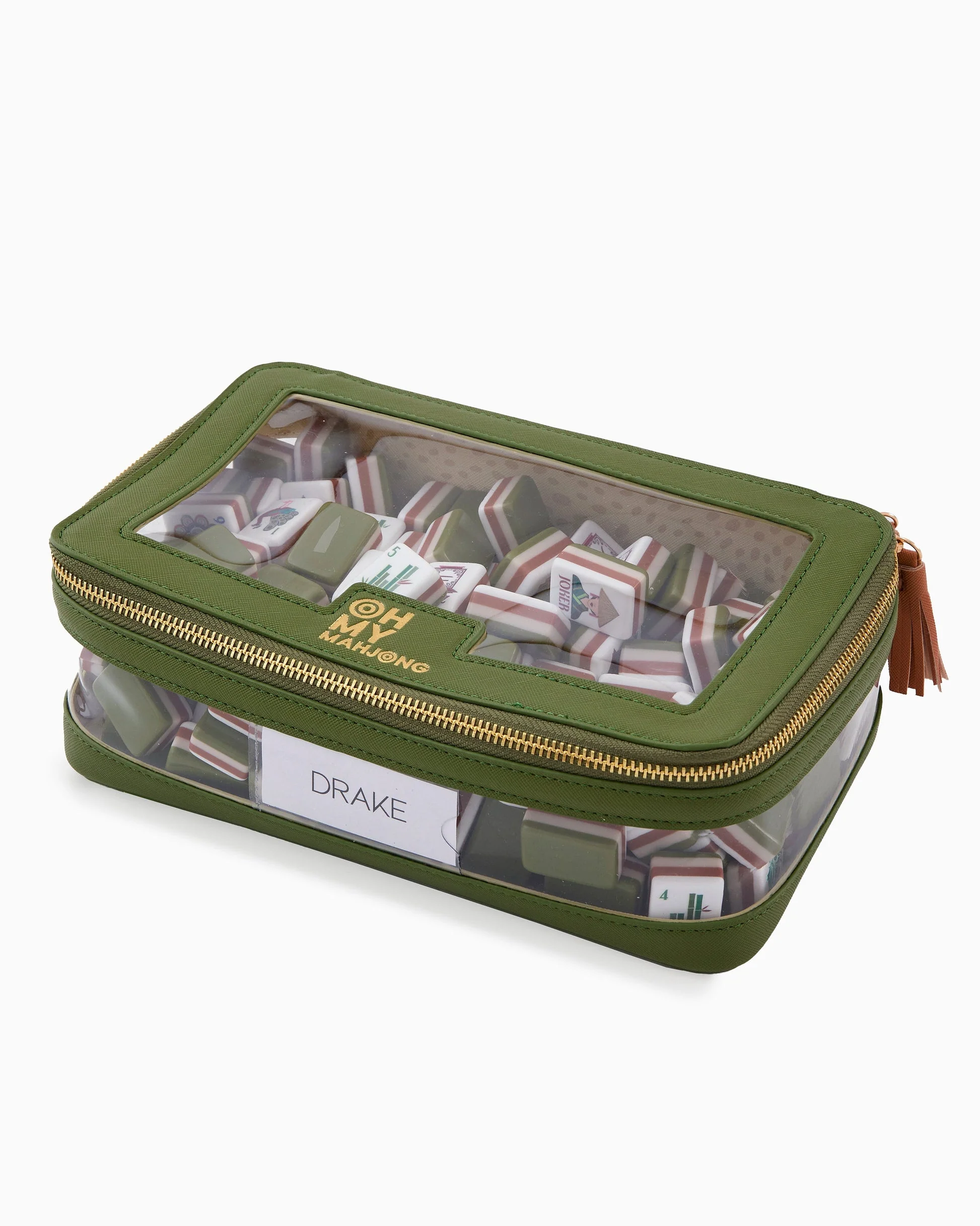 Oh My Mahjong - Olive Tile Storage Bag - Image 3