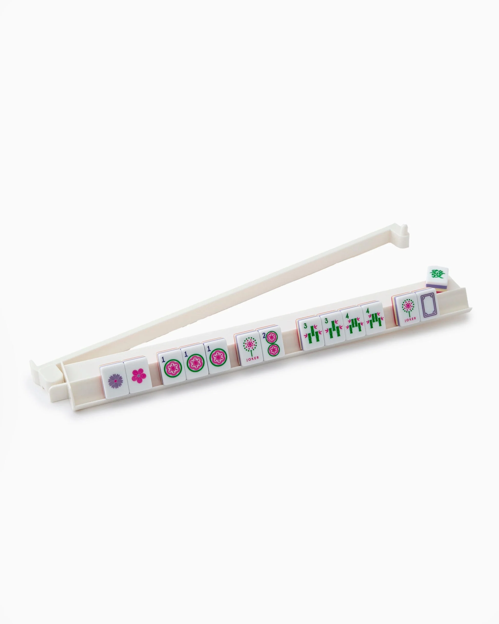 Oh My Mahjong - White Acrylic Rack & Pusher Set - Image 2