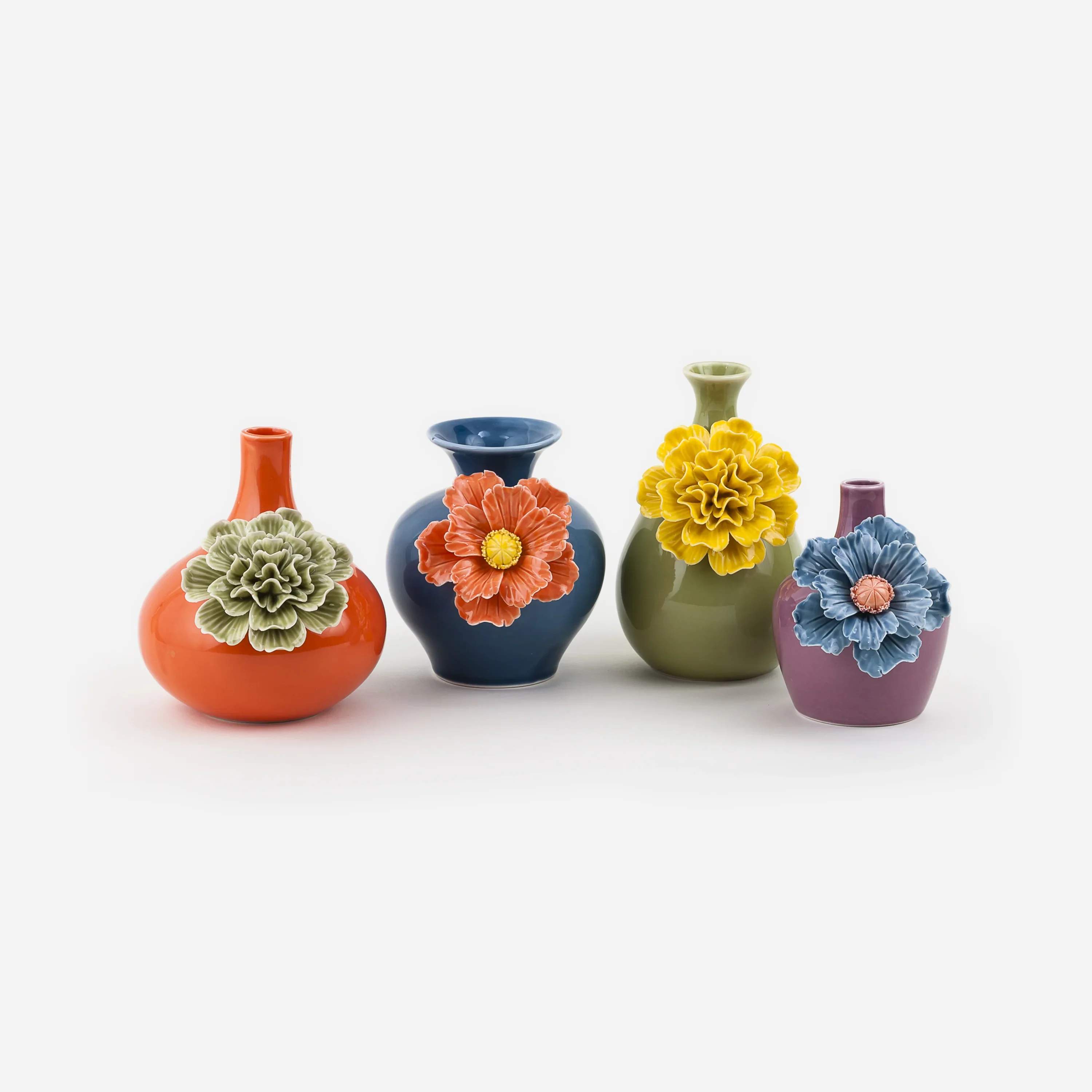 One Hundred 80 Degrees - Colorful Vase with Flower