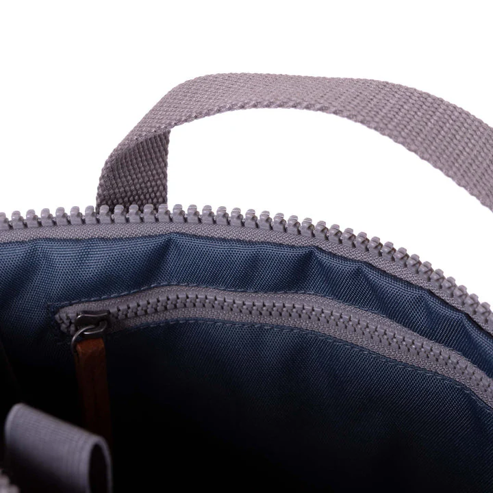 Ori London - Large Finchley A Backpack, Airforce Recycled Canvas - Image 6