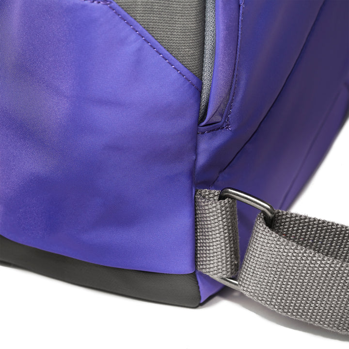 Ori London - Medium Canfield B Backpack, Peri Purple Recycled Nylon - Image 6