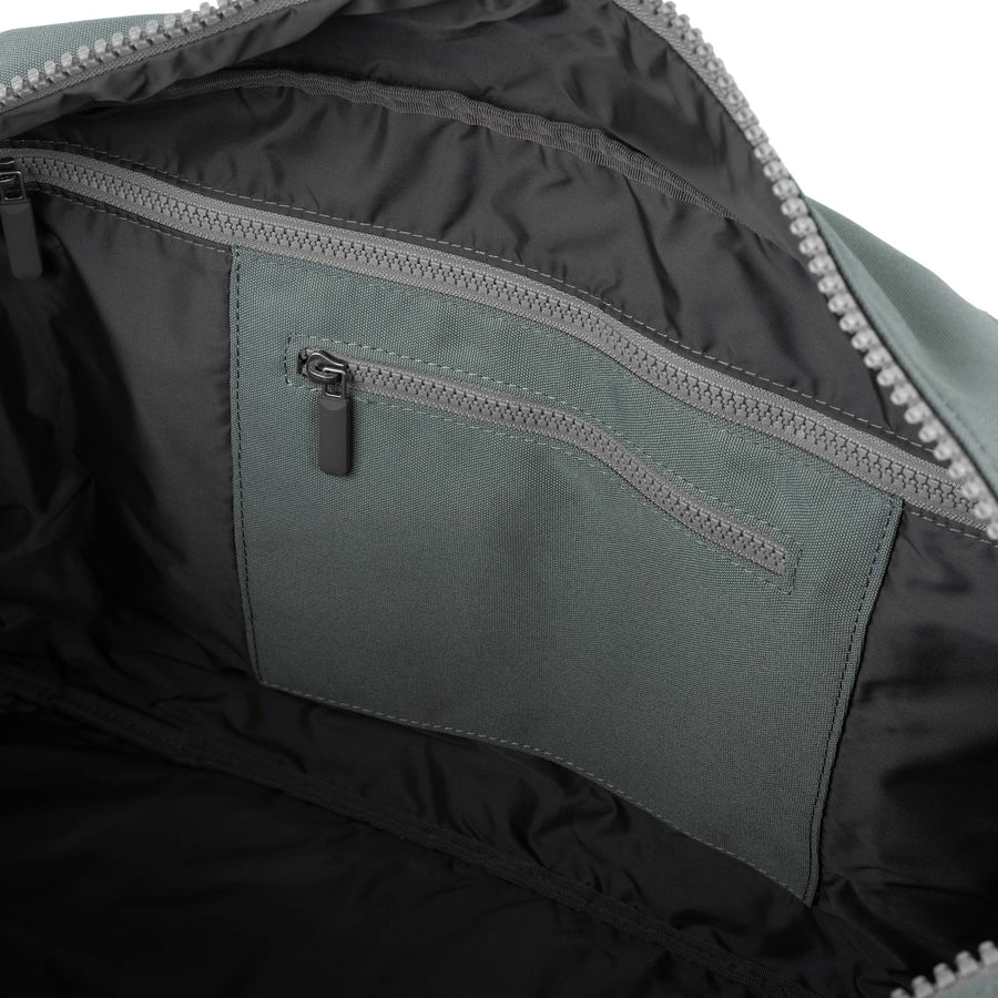 Ori London - Gatwick Duffle, Pewter Recycled Canvas - Image 4