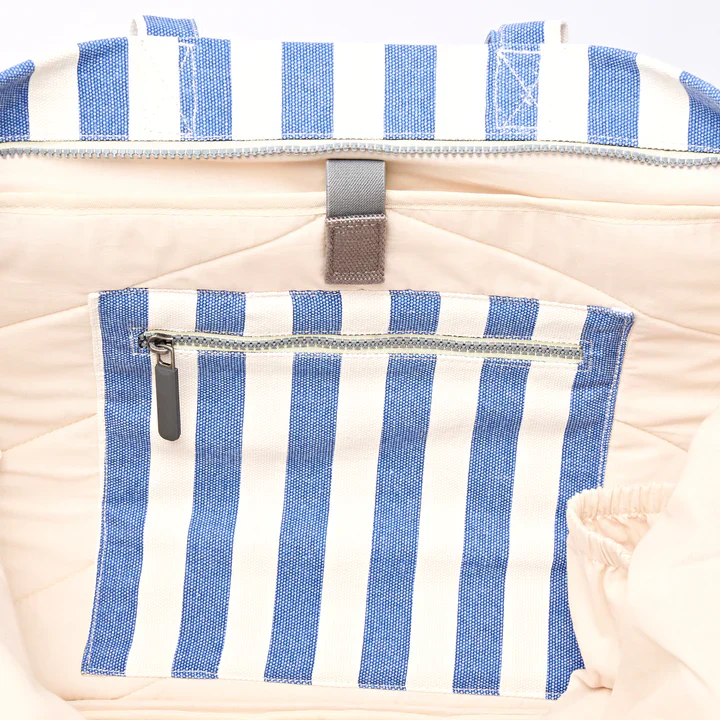 Ori London - Marylebone Tote, Denim Stripe Cotton - Image 3
