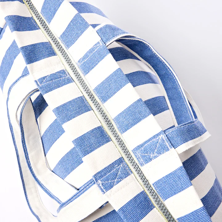 Ori London - Marylebone Tote, Denim Stripe Cotton - Image 4