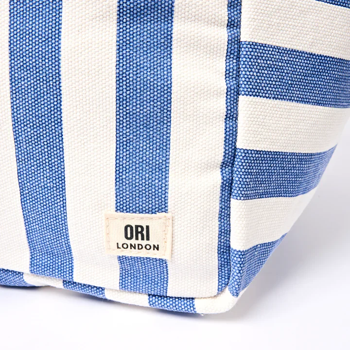 Ori London - Marylebone Tote, Denim Stripe Cotton - Image 5