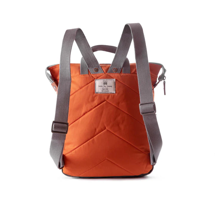 Ori London - Medium Bantry B Backpack, Burnt Orange Recycled Nylon - Image 3