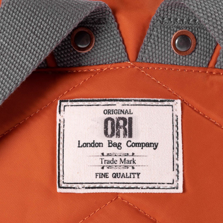 Ori London - Medium Bantry B Backpack, Burnt Orange Recycled Nylon - Image 5
