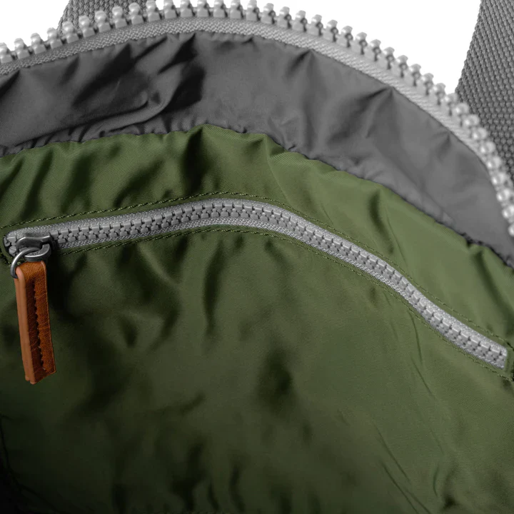 Ori London - Medium Canfield B Backpack, Avocado Recycled Nylon - Image 5