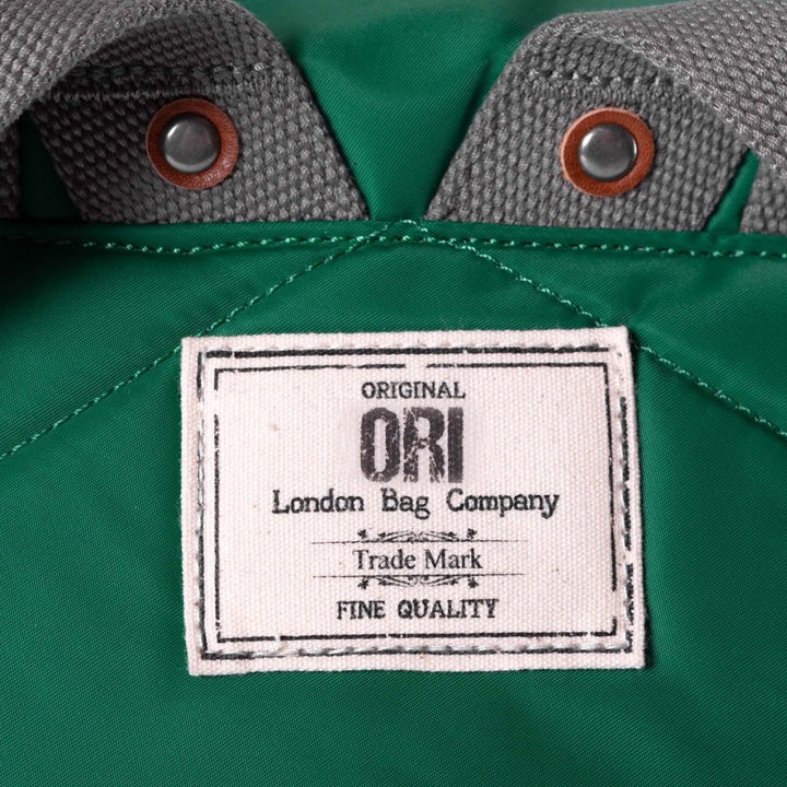 Ori London - Medium Canfield B Backpack, Emerald Recycled Nylon - Image 6