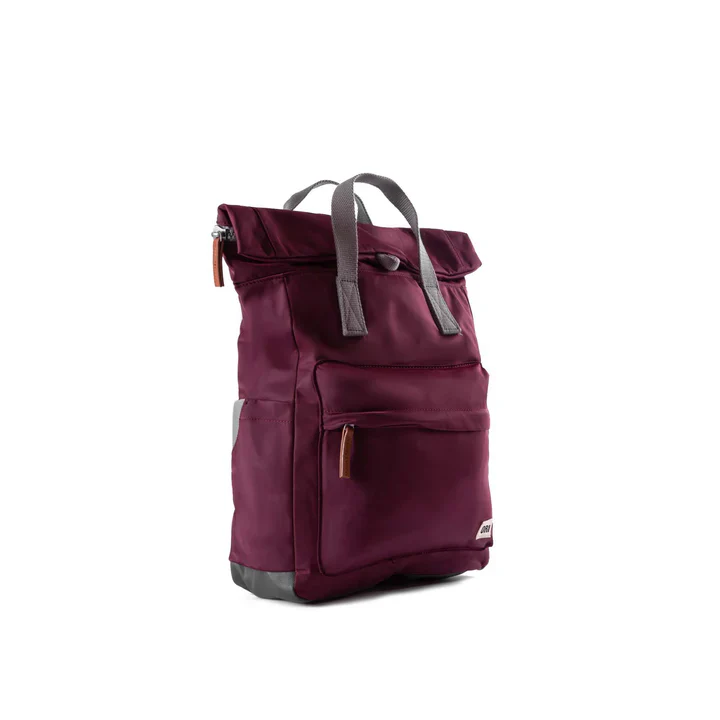 Ori London - Medium Canfield B Backpack, Plum Recycled Nylon - Image 2