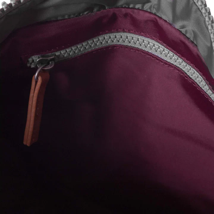 Ori London - Medium Canfield B Backpack, Plum Recycled Nylon - Image 4