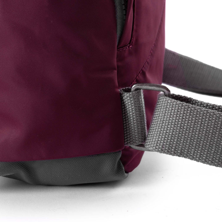 Ori London - Medium Canfield B Backpack, Plum Recycled Nylon - Image 6