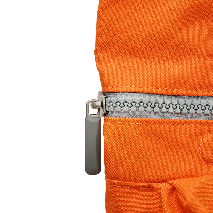 Ori London - Medium Richmond Backpack, Atomic Orange Recycled Canvas - Image 4