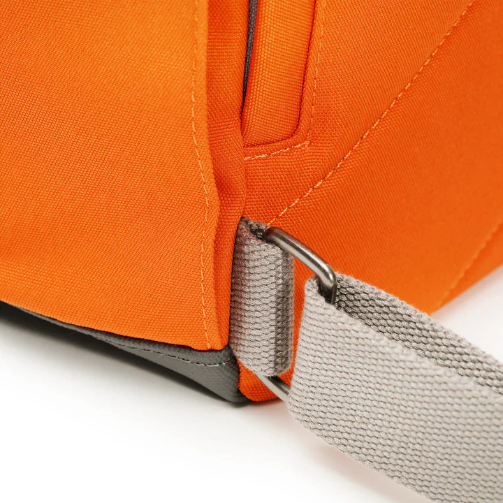 Ori London - Medium Richmond Backpack, Atomic Orange Recycled Canvas - Image 7