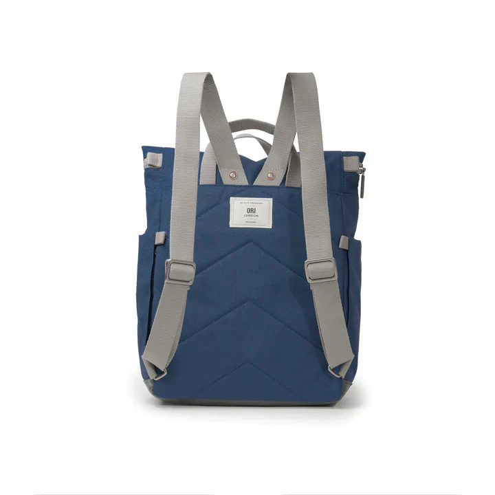 Ori London - Medium Richmond Backpack, Deep Blue Recycled Canvas - Image 5